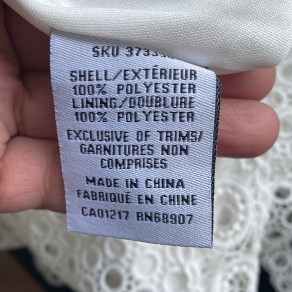 BNWT Le Chateau  White Islet Skirt - Size 10 - Picture 8 of 10